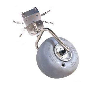 Caster Assembly Complete with Wheel & Mounting Plate | Ross Castors
