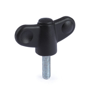 Butterfly Male Wing Knob M5 x 10mm Thread Length | Ross Castors