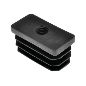 60 x 30mm Rectangular Plastic M10 Threaded Insert | Ross Castors  | Suitable On a Range of Equipment, Displays and Furniture