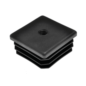 40 X 40mm Square Plastic M10 Threaded Inserts | Ross Castors  | Suitable On a Range of Equipment, Displays and Furniture