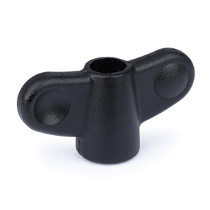 Butterfly Through Thread Wing Knob M6 x 32mm Diameter | Ross Castors