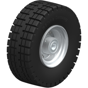 Heavy Duty Aeronautic Rubber Wheel 250mm Load Weight 450kg 20mm Bore | Ross Castors