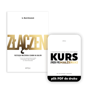 Ebook + ćwiczenia Złączeni  - ks. Marek Dziewiecki - Przysięga małżeńska czarno na białym