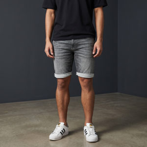 Ruckfield Bermuda en jean gris