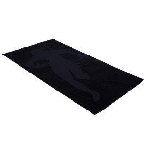 Ruckfield Drap de plage noir imprimé