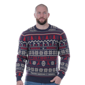 Ruckfield Pull de Noël marine