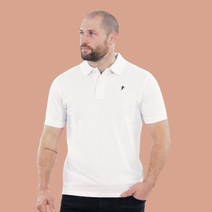 Ruckfield Polo Essentiel à manches courtes blanc