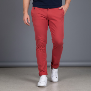 Pantalon Chino Ruckfield 577 rouge moyen