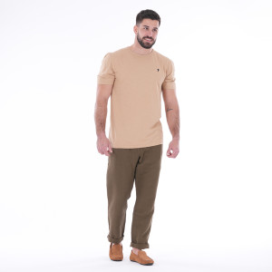 Pantalon en lin Ruckfield kaki