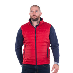 Ruckfield Doudoune sans manches réversible rouge/marine