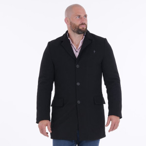 Manteau drap de laine Ruckfield noir