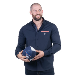 Chemise Ruckfield bleu marine French Rugby Club