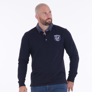Polo FRC Ruckfield bleu marine à manches longues