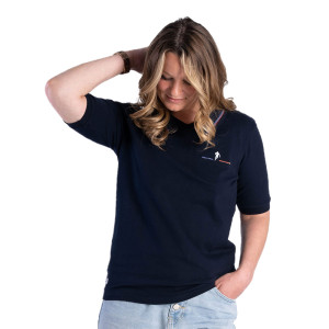 Ruckfield Polo piqué à manches courtes bleu marine