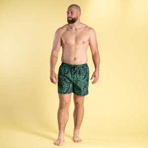 Ruckfield Boardshort maori vert foncé