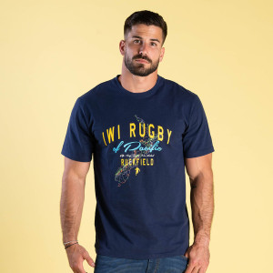 T-shirt Ruckfield Iwi of Pacific bleu