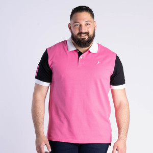 Polo n°8 à manches courtes fuschia Ruckfield essentiel