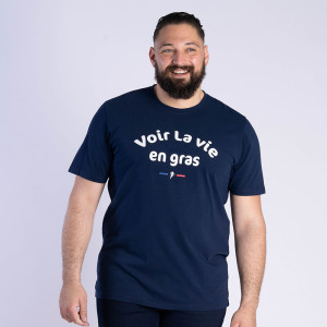 T-shirt ""Voir la vie en gras"" Ruckfield Rugby Barbecue