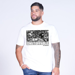Ruckfield T-shirt avec sérigraphie Jonah Lomu blanc