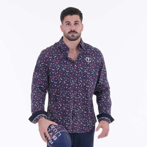 Chemise fleurie à manches longues Club Ruckfield