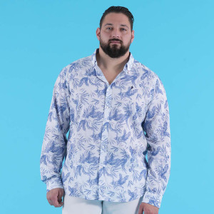 Chemise blanche à manches longues Ruckfield flowers of rugby