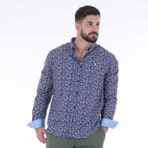 Chemise à manches longues fleurie Rugby Club Ruckfield