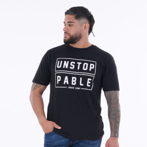 T-shirt noir ""UNSTOPPABLE"" Jonah LOMU by Ruckfield