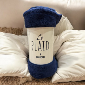 Plaid bleu marine Ruckfield maison