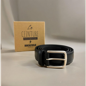 Ceinture Ruckfield 100% cuir homme noir