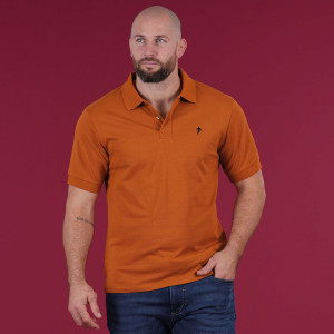 Ruckfield Polo Essentiel à manches courtes orange foncé
