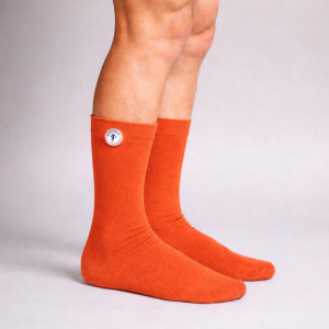 Chaussettes unies Ruckfield orange