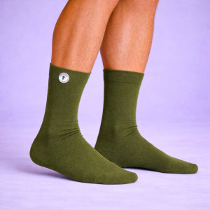 Chaussettes unies Ruckfield kaki