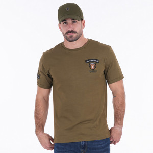 T-shirt kaki à manches courtes Ruckfield New Zealand Army