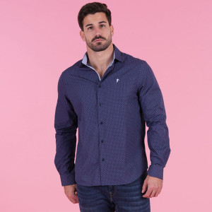 Chemise à manches longues Ruckfield bleu marine ligne city