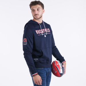 Sweat à capuche Ruckfield French Rugby Club bleu marine