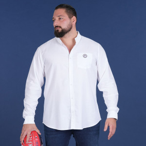 Chemise à manches longues Ruckfield French Rugby Club blanc
