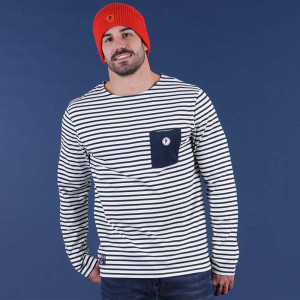 T-shirt marinière à manches longues Ruckfield French Rugby Club