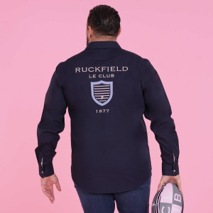 Chemise bleu marine à manches longues Ruckfield Le Club