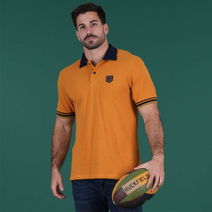 Polo à manches courtes moutarde Ruckfield Autumn Rugby Camp