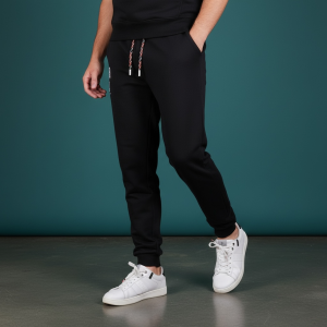 Bas de jogging noir Jonah Lomu by Ruckfield