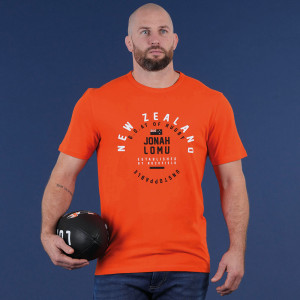 T-shirt orange Jonah Lomu by Ruckfield
