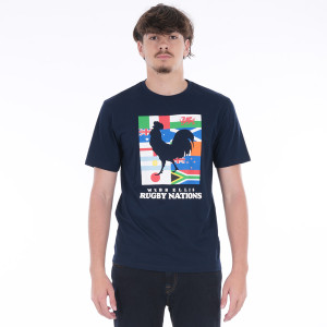 T-shirt à manches courtes bleu marine Rugby Nations Webb Ellis