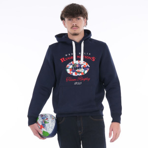 Sweat à capuche Webb Ellis bleu marine