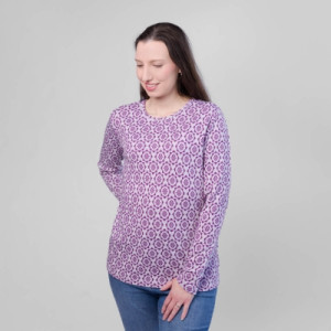 Safa Elise Genser Cerise/hvit M