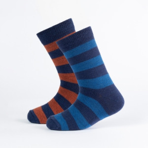 Safa Stripesy Sokker Blå/oransje 23-26