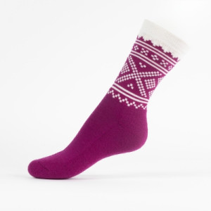 Safa Folklore Sokker Cerise 36-40