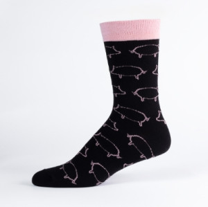 Safa Small Pigs Sokker Svart/rosa 41-45
