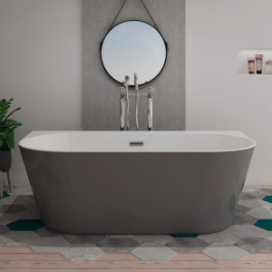 Distribain Baignoire îlot Lazzio Grey
