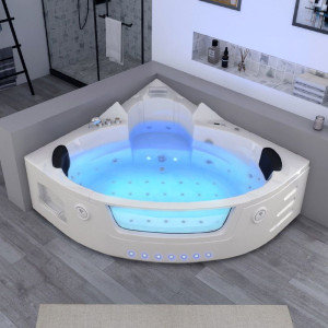 Distribain Baignoire Balnéo d'angle Maeva 39 jets Whirlpool