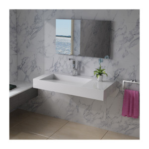 Distribain Plan vasque solid surface Réf : SDPW12-A